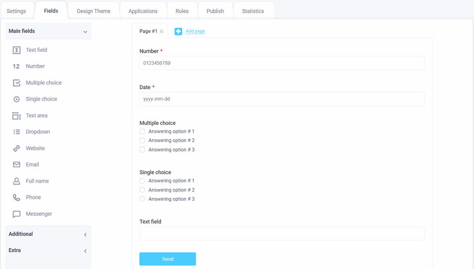 Elements of the form