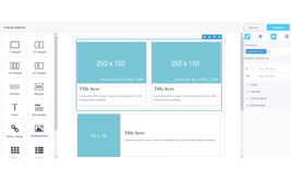 Block page template builder for printing and PDF documents
