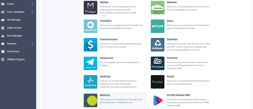 MailerLite 2 integration module