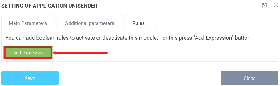 Unisender integration module 11