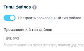Maximum size and type of downloadable files