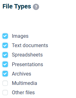 Maximum size and type of downloadable files 1