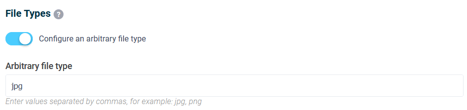 Customize random file types