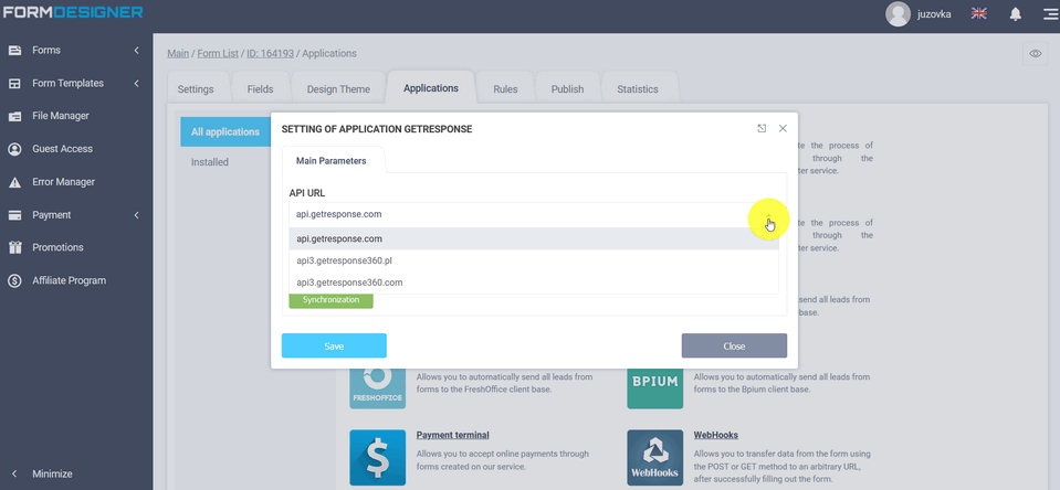 GetResponse 3 integration modules