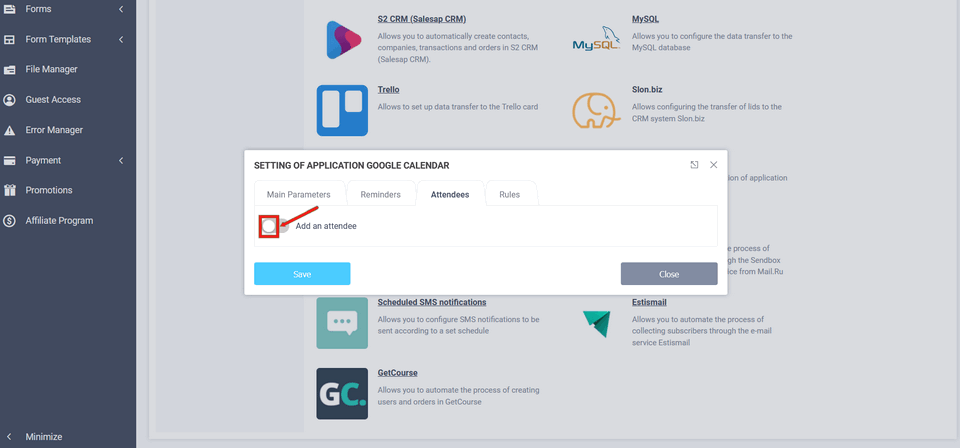 Google Calendar 9 integration module