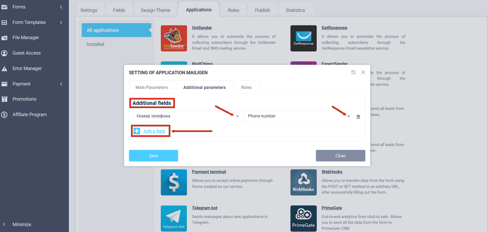 Mailigen integration module 9