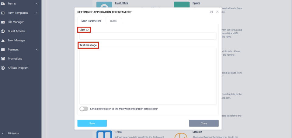 Telegram bot integration module 3