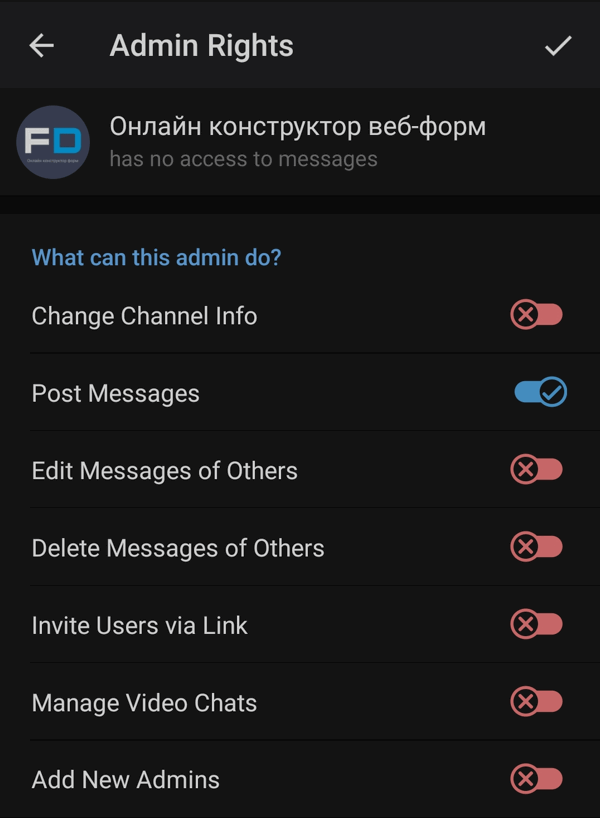 Telegram bot integration module 10