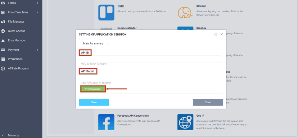 Sendbox integration module 3