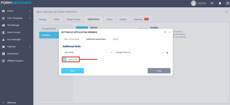 Sendbox integration module 10