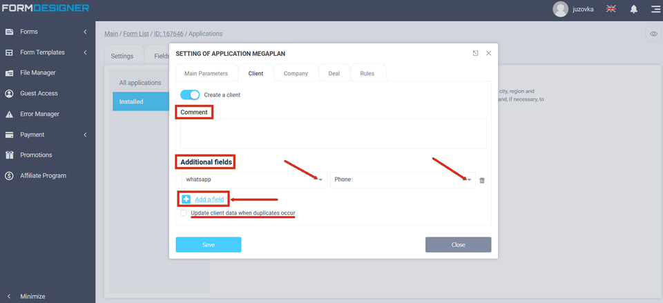 Megaplan 7 integration module