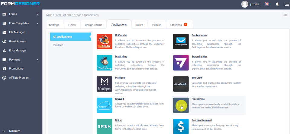 FreshOffice integration module 2
