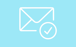 Confirmation of applications via e-mail notification