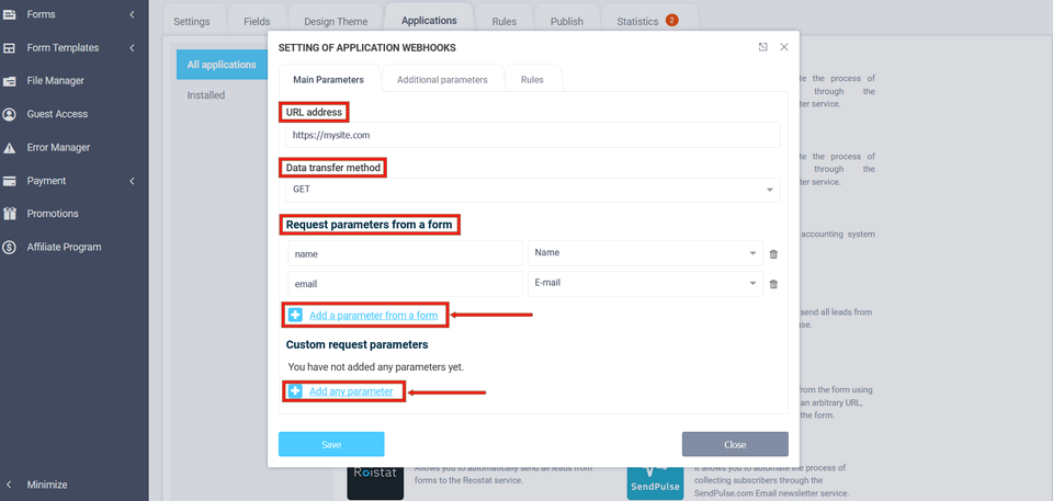 WebHooks 3 integration module