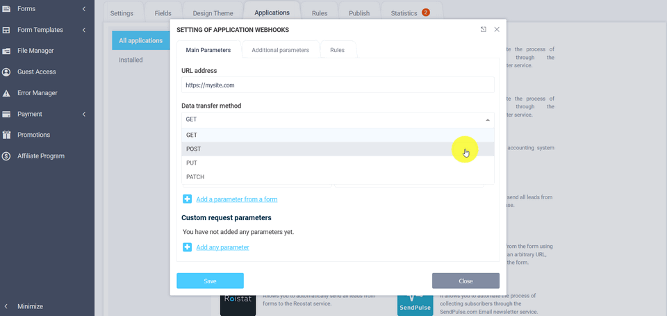 WebHooks 4 integration module