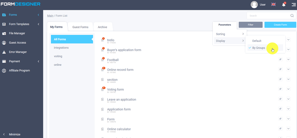 Group Display Mode 3