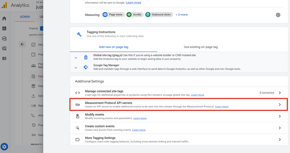 Integration with GA4 8