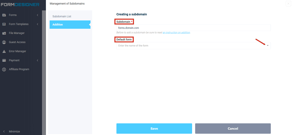 New features of subdomain 3