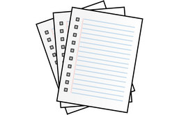 One question per screen: quizzes and a deck of pages